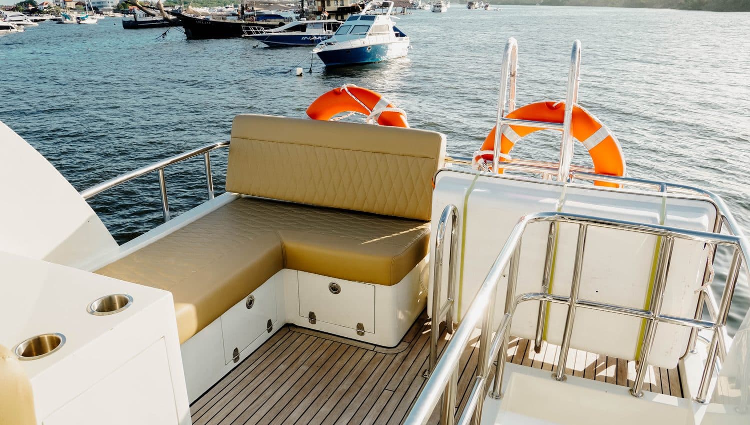 Azure Dream deck seating with sea view