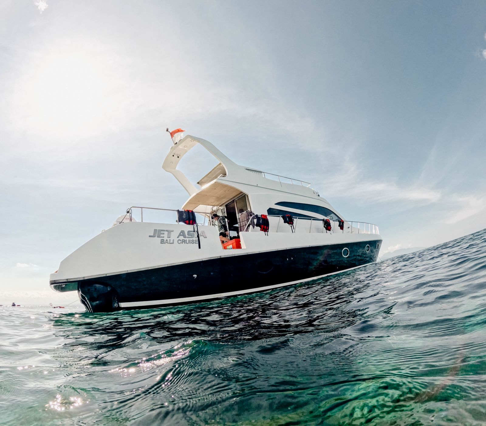Jet Asia luxury yacht at sea in Bali